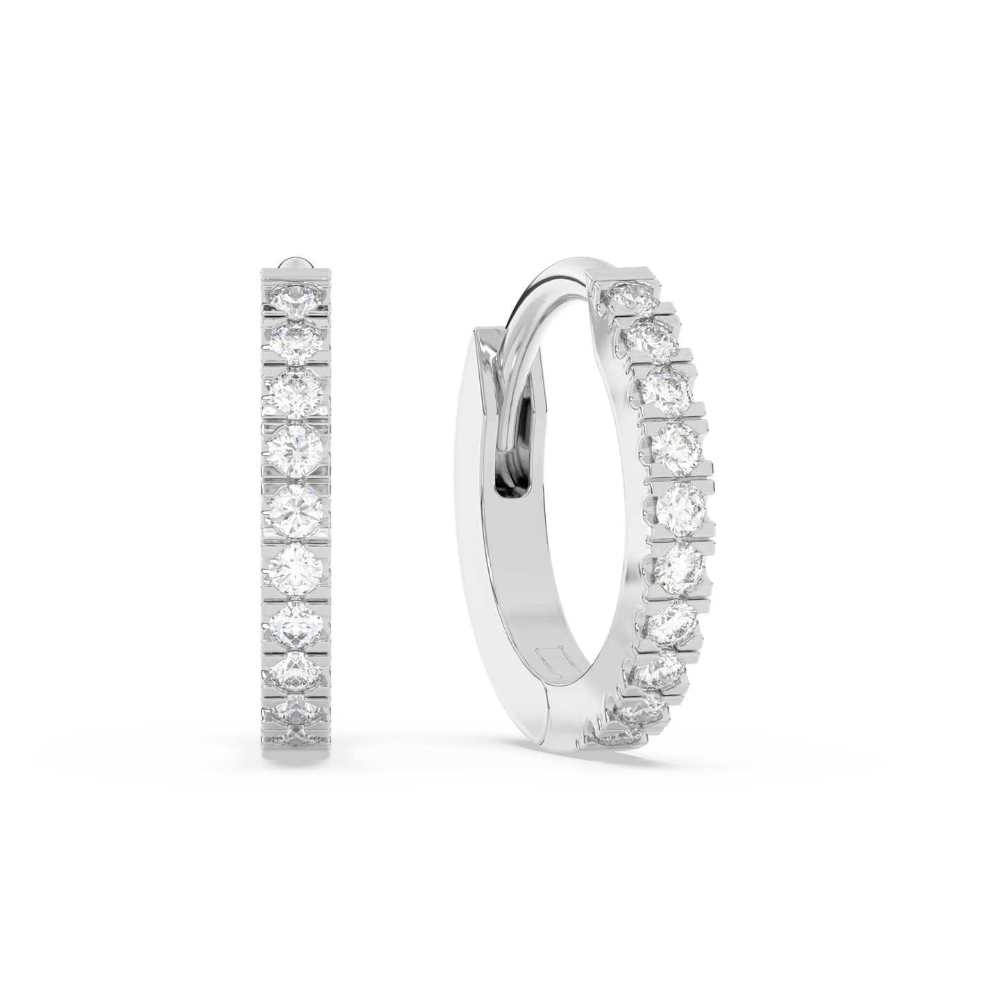 Tiny Diamond Huggies 14K Gold (0.05 ct.) | Single