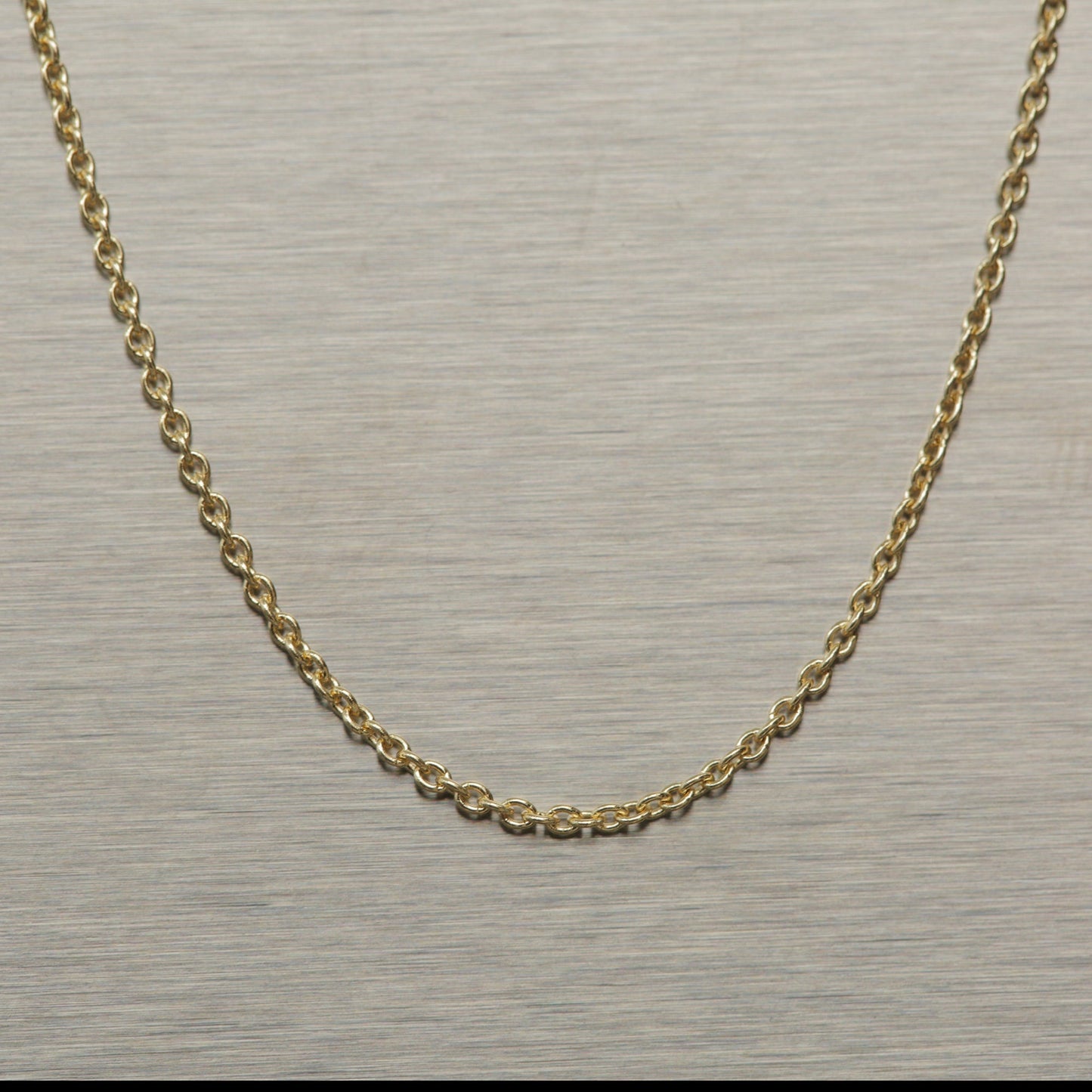 Slim Cable Necklace 14K Gold