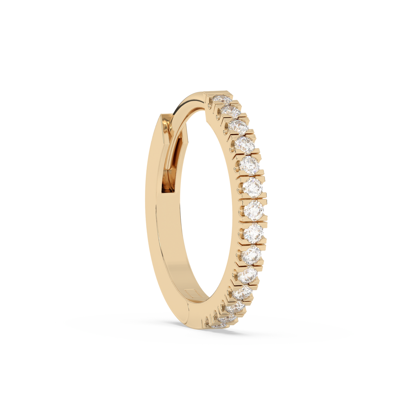 Small Diamond Huggies 14K Gold (0.07 ct.) | Single