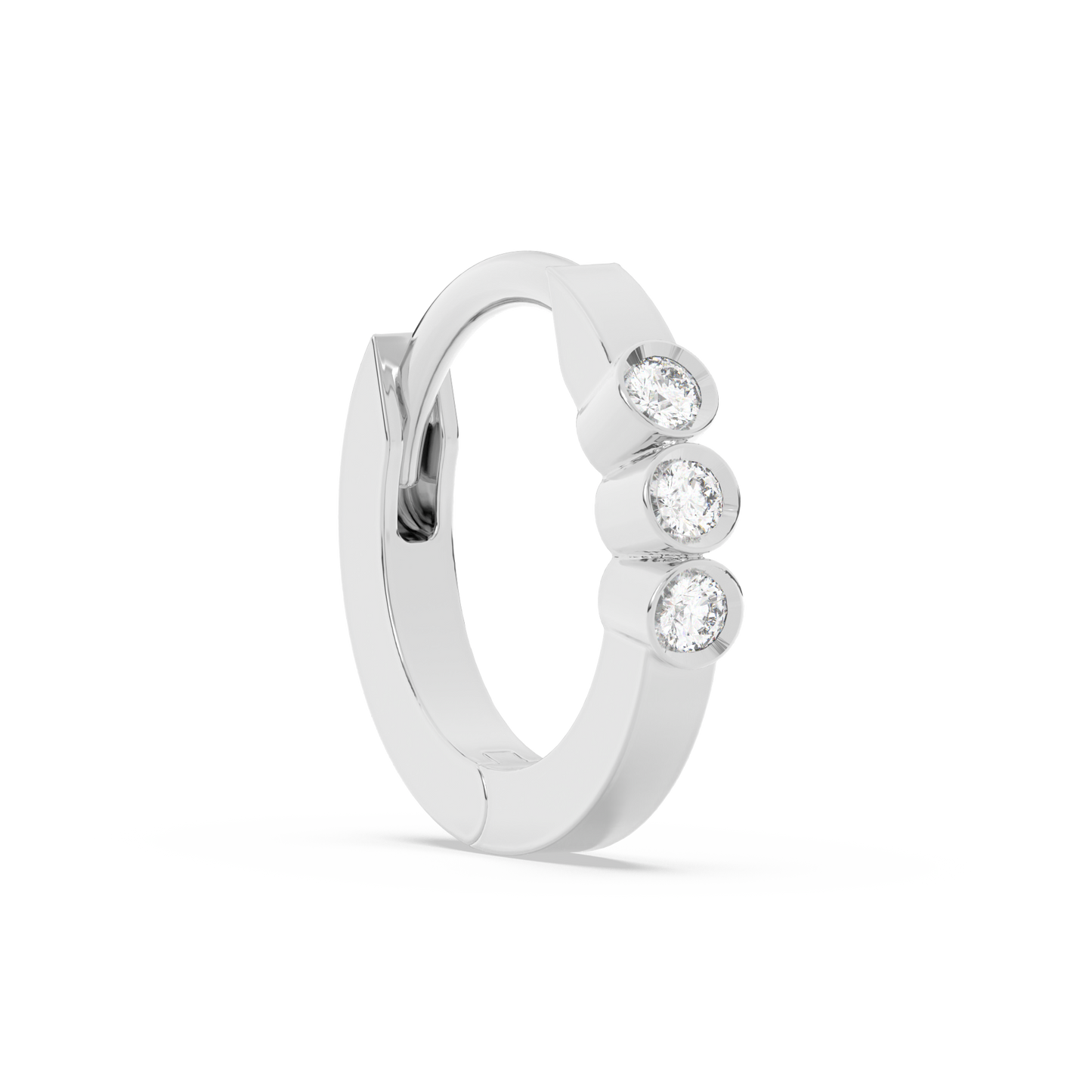 Tiny Diamond Huggies 14K Gold (0.03 ct.) | Single