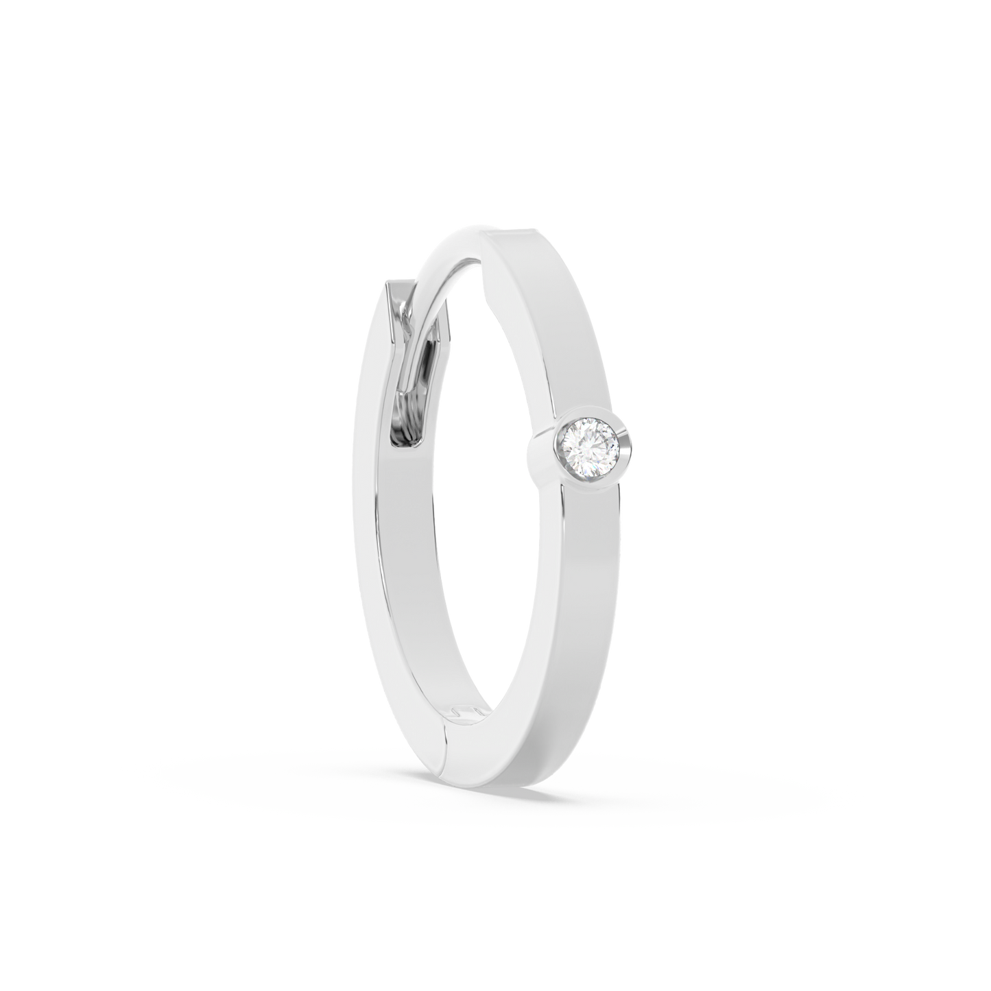 Small Diamond Huggies 14K Gold (0.01 ct.) | Single