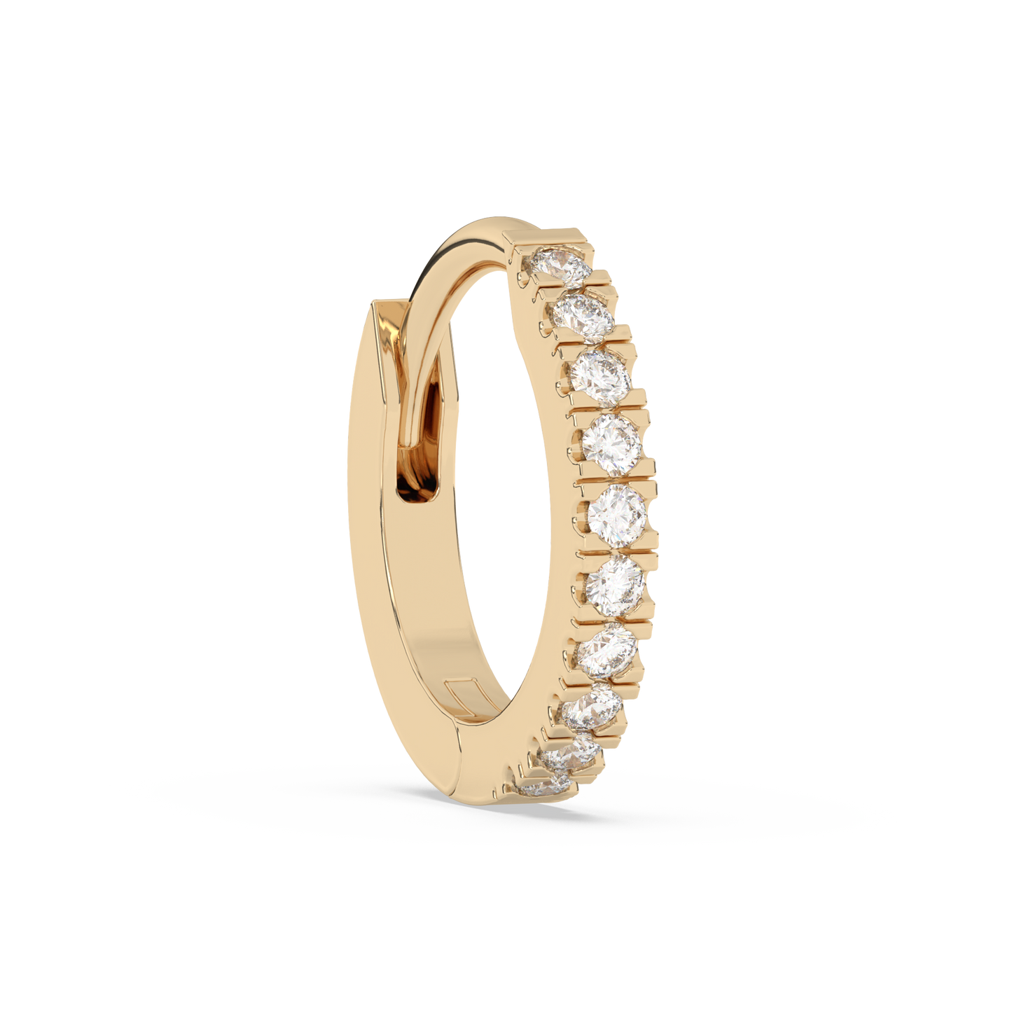 Tiny Diamond Huggies 14K Gold (0.05 ct.) | Single