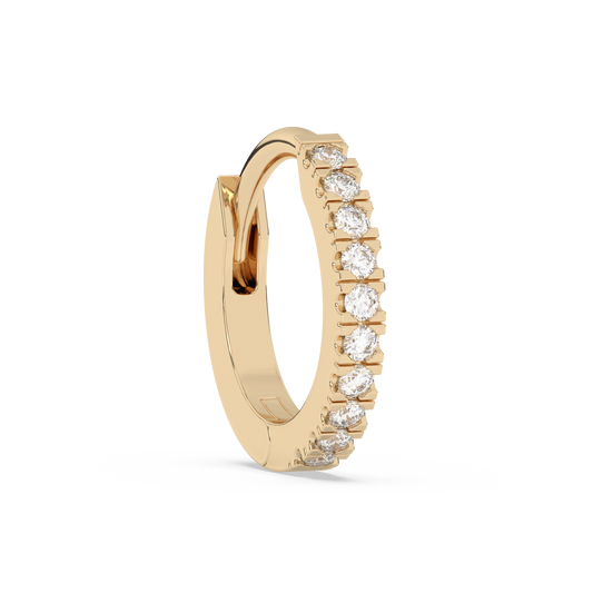 Tiny Diamond Huggies 14K Gold (0.05 ct.) | Single