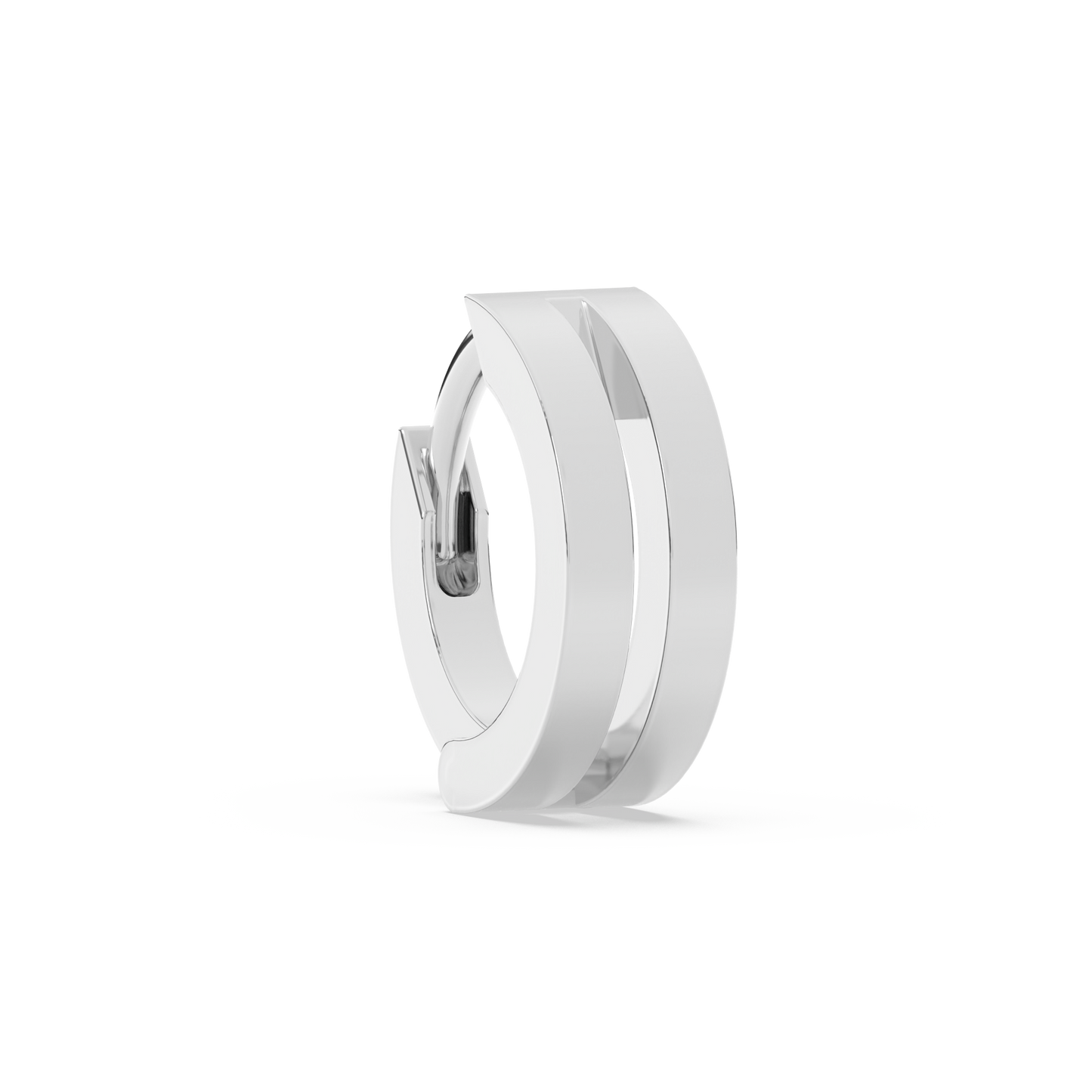 Tiny Double Huggies 14K Gold | Single