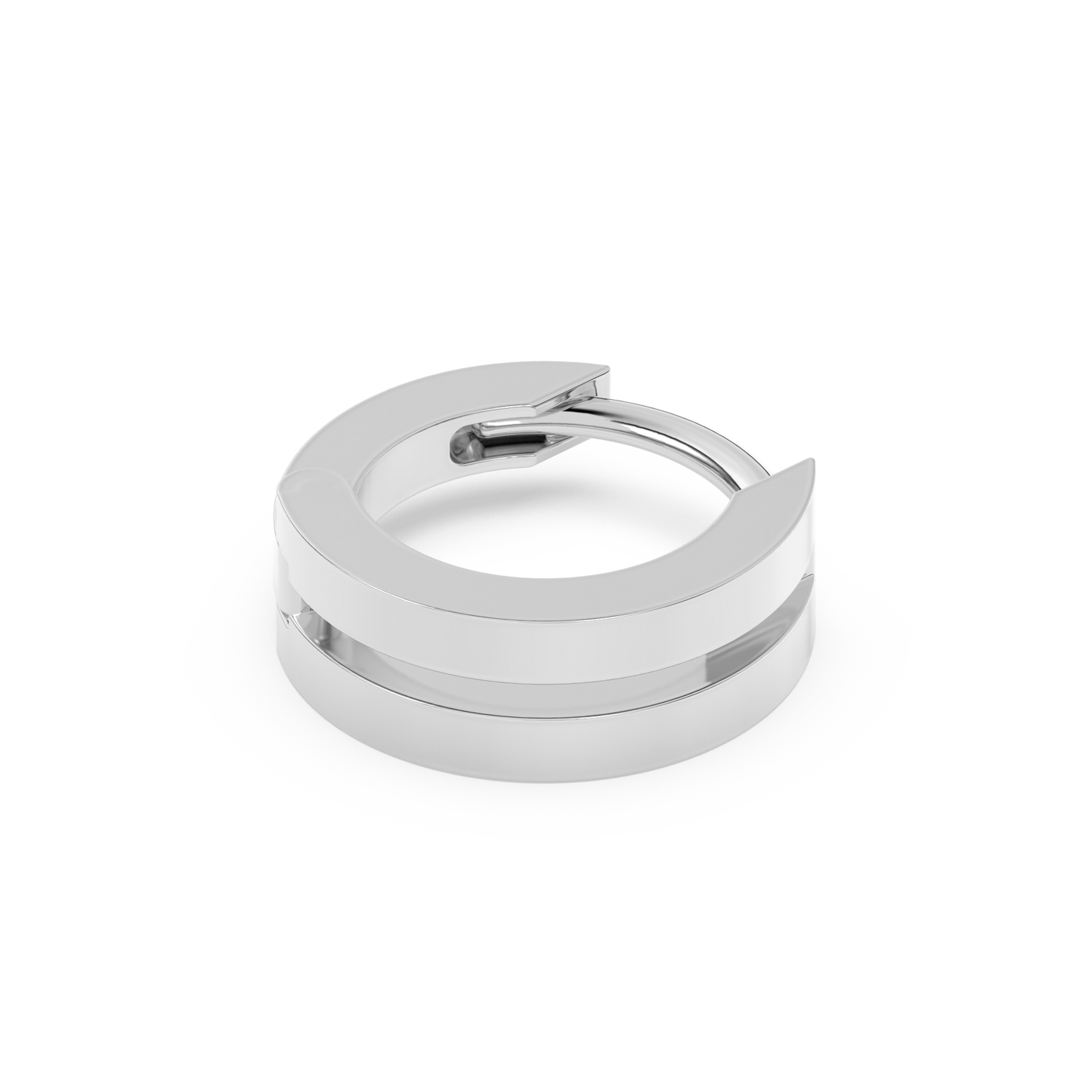 Tiny Double Huggies 14K Gold | Single