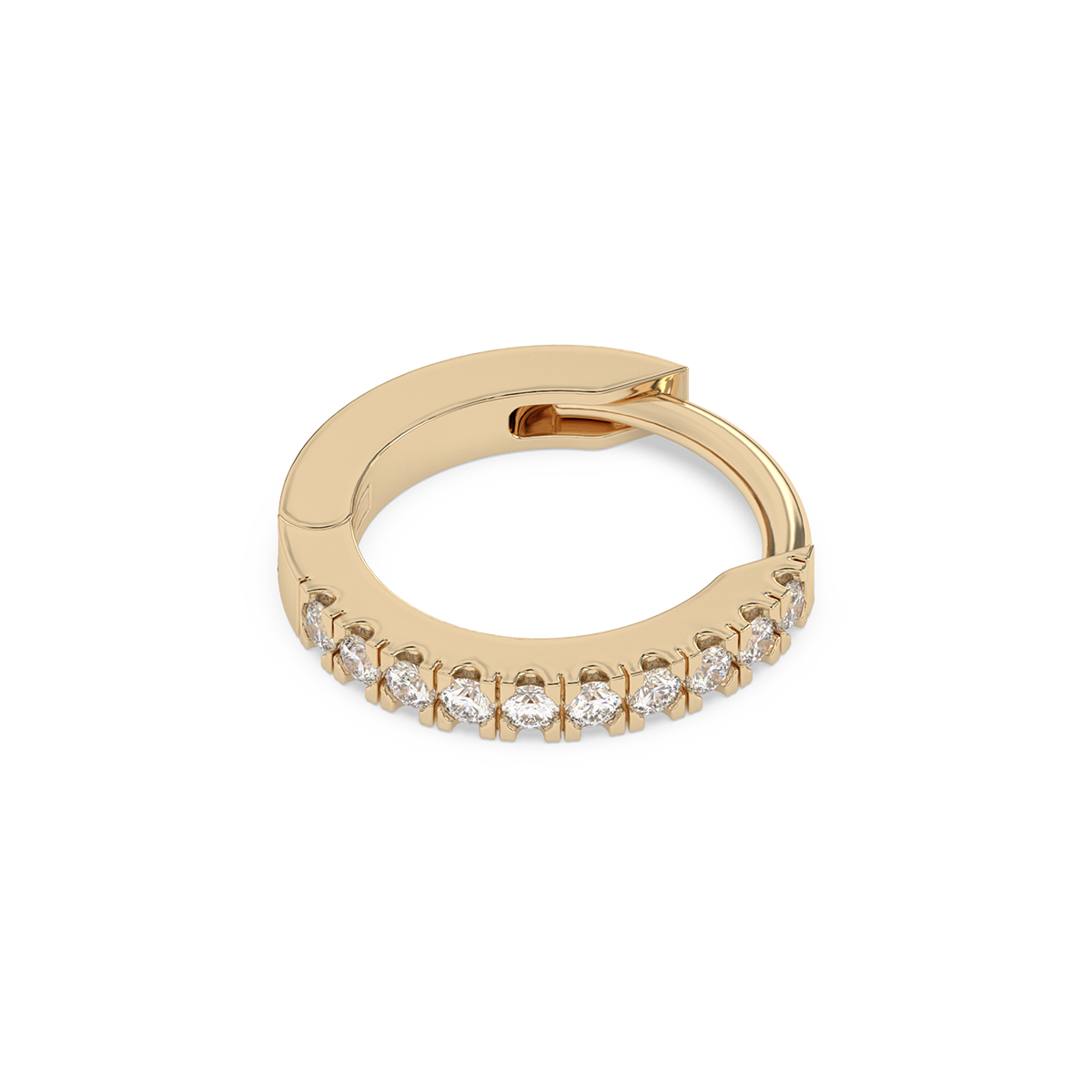 Tiny Diamond Huggies 14K Gold (0.05 ct.) | Single