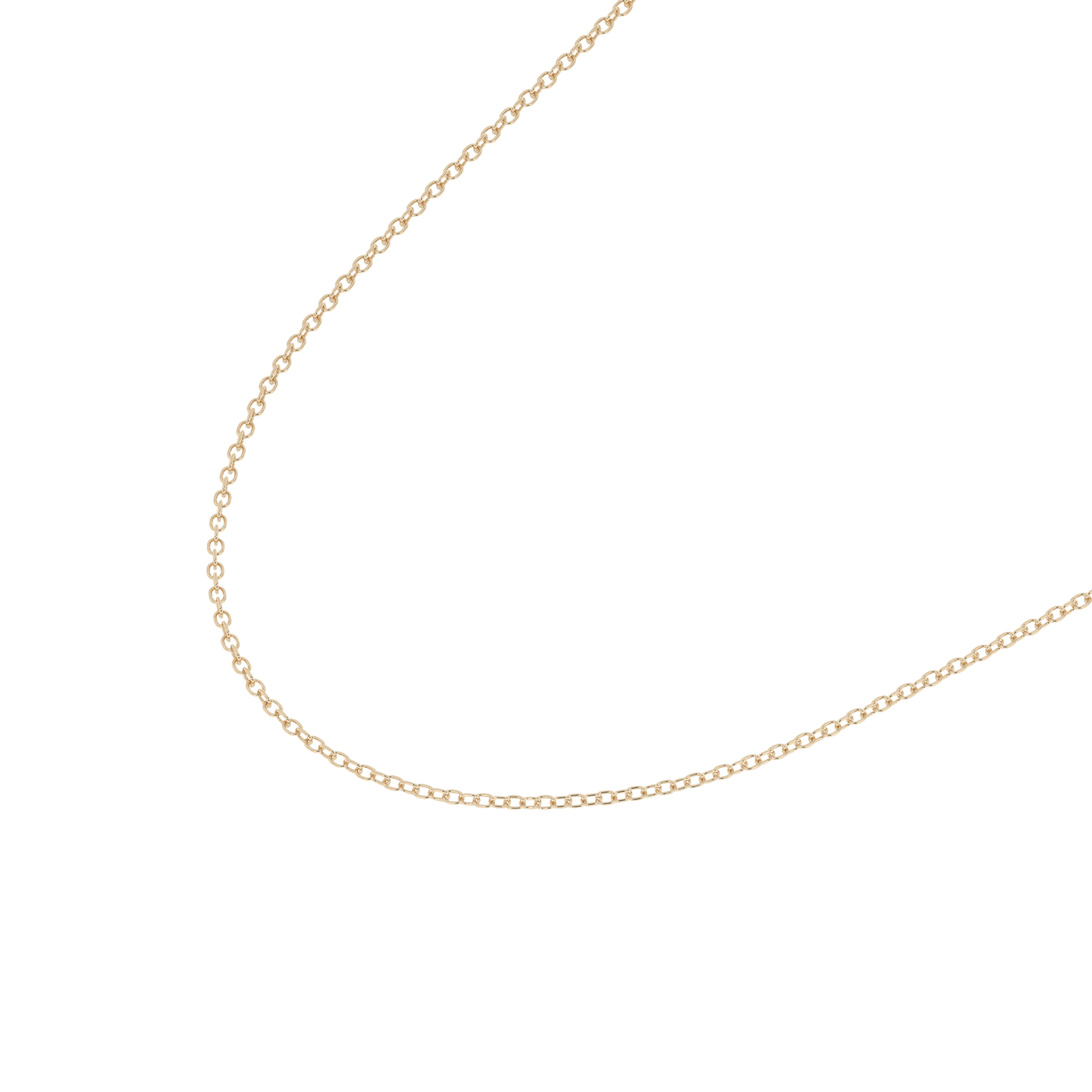 Slim Cable Necklace 14K Gold