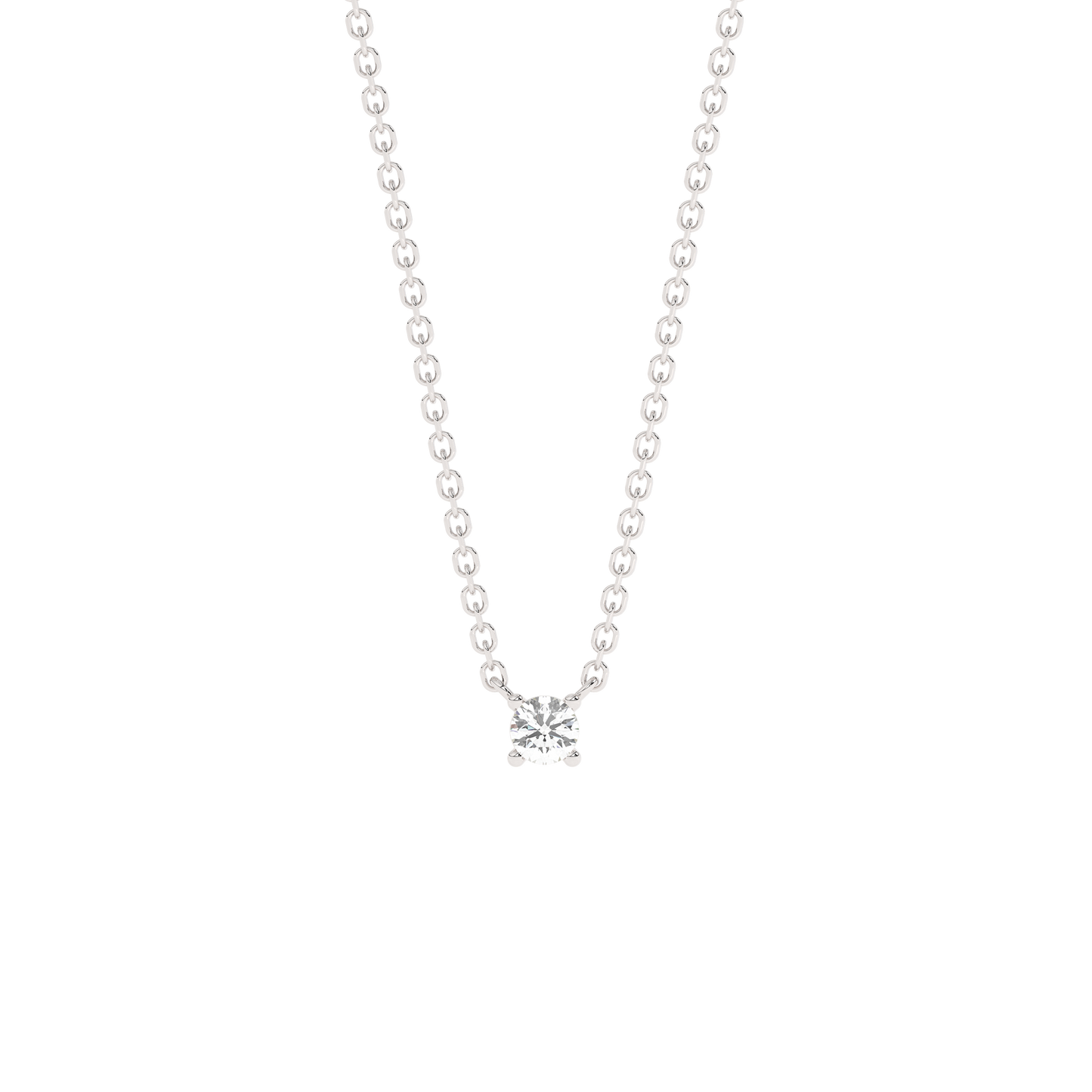 Tiny Prong Diamond Necklace 14K Gold (0.03 ct.)