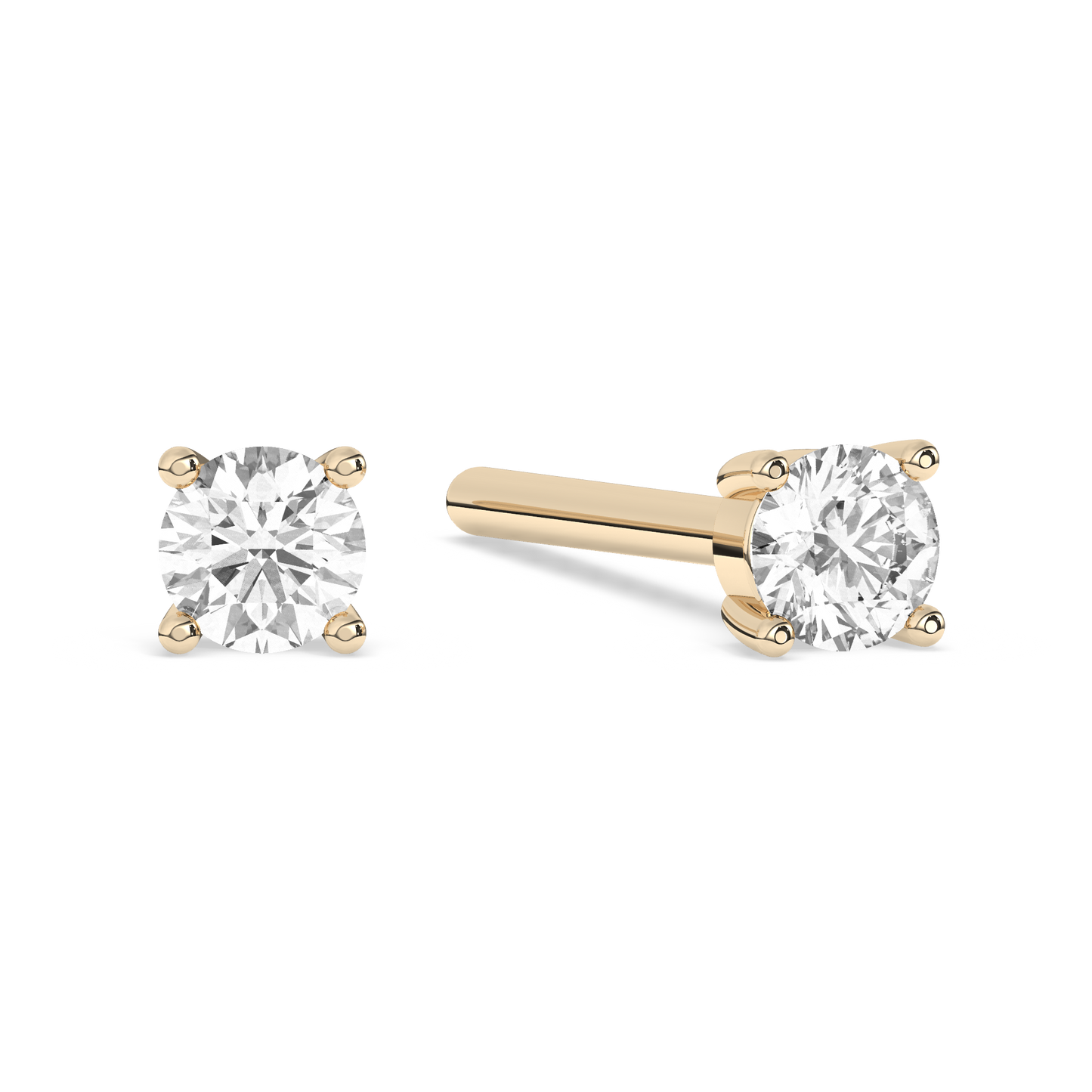Small Prong Diamond Stud 14K Gold (0.06 ct.) | Single