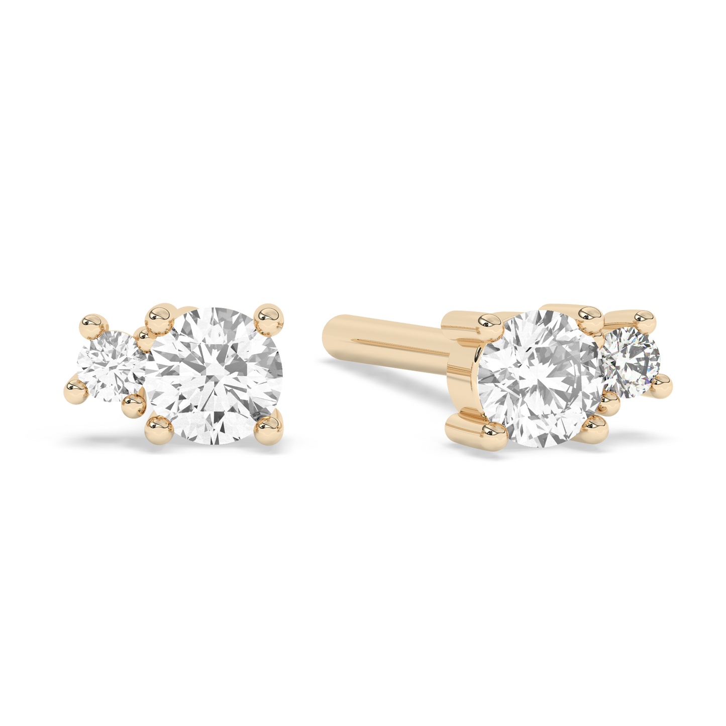 Prong Diamond Stud 14K Gold (0.07 ct.) | Single