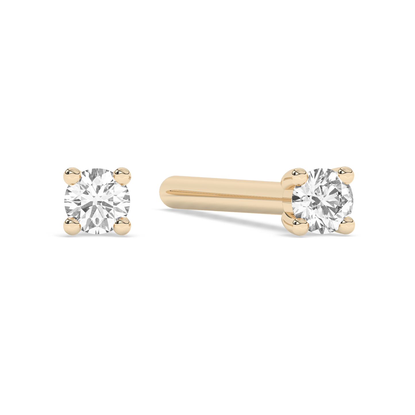 Tiny Prong Diamond Stud (0.015 ct.) 14K Gold | Single