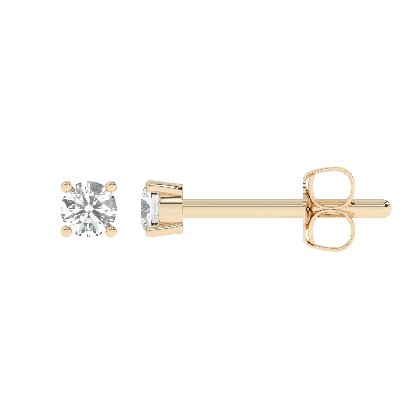 Small Prong Diamond Stud 14K Gold (0.06 ct.) | Single