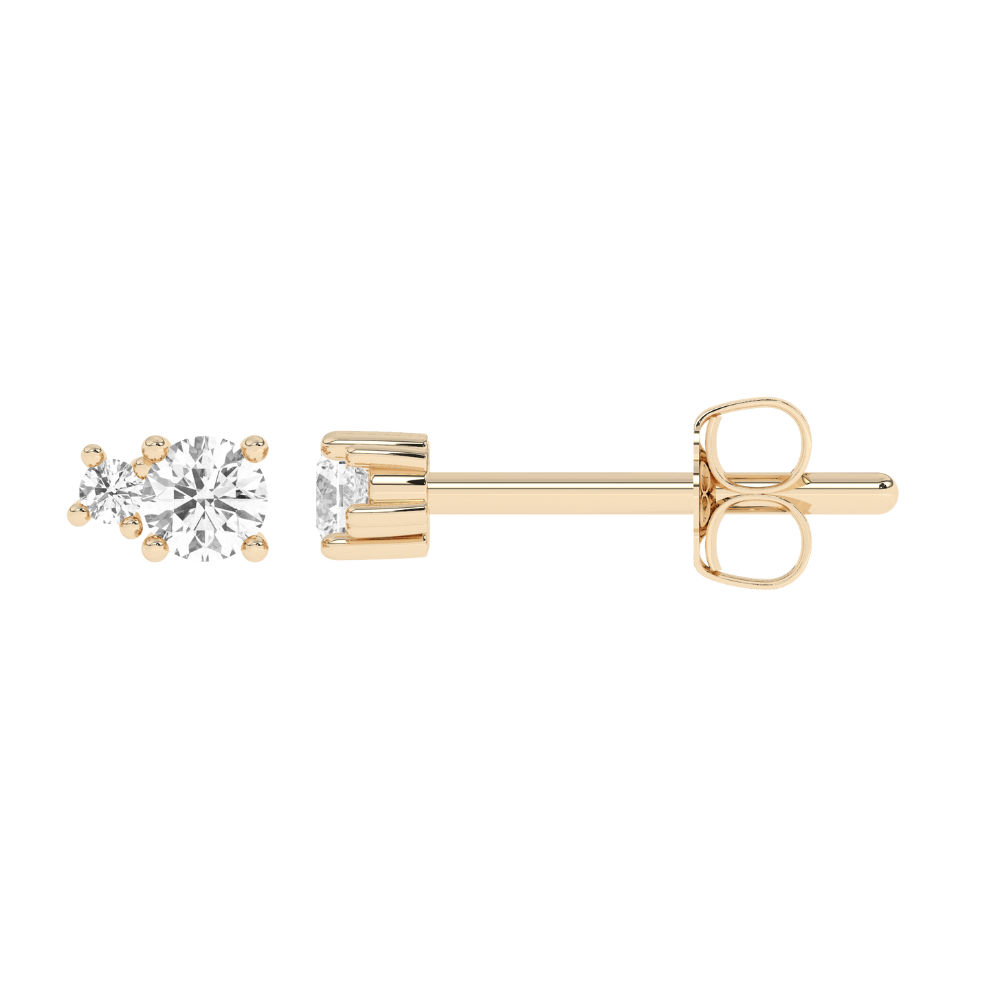 Prong Diamond Stud 14K Gold (0.14 ct.) | Pair