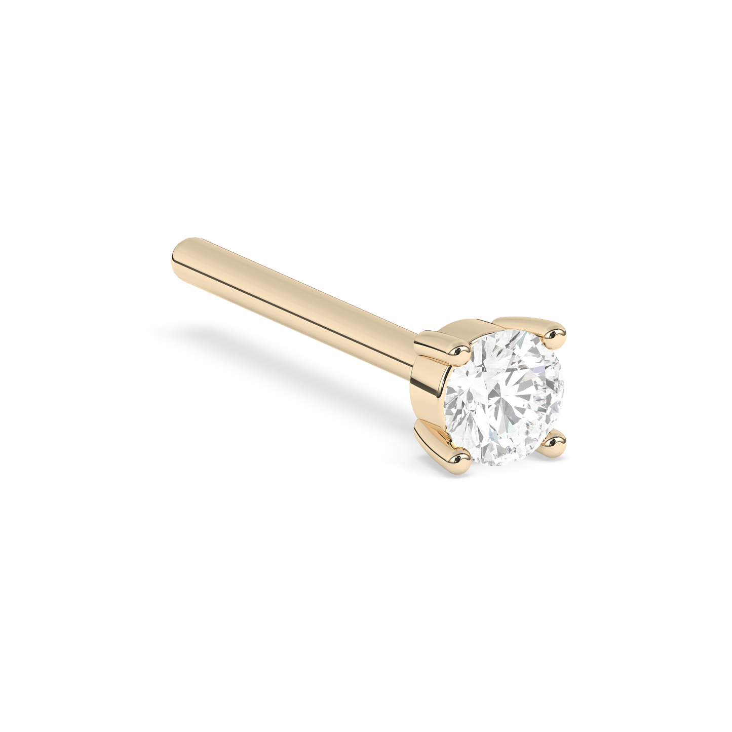 Small Prong Diamond Stud 14K Gold (0.06 ct.) | Single