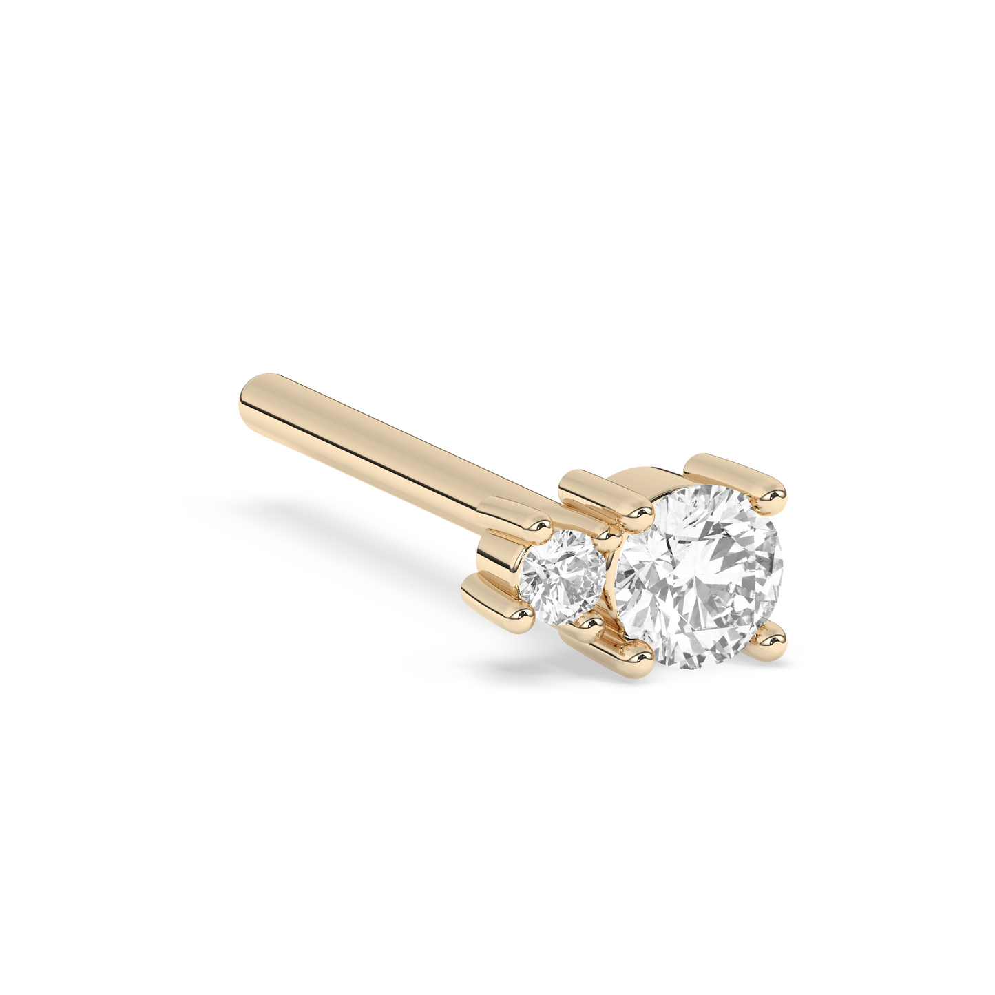 Prong Diamond Stud 14K Gold (0.07 ct.) | Single