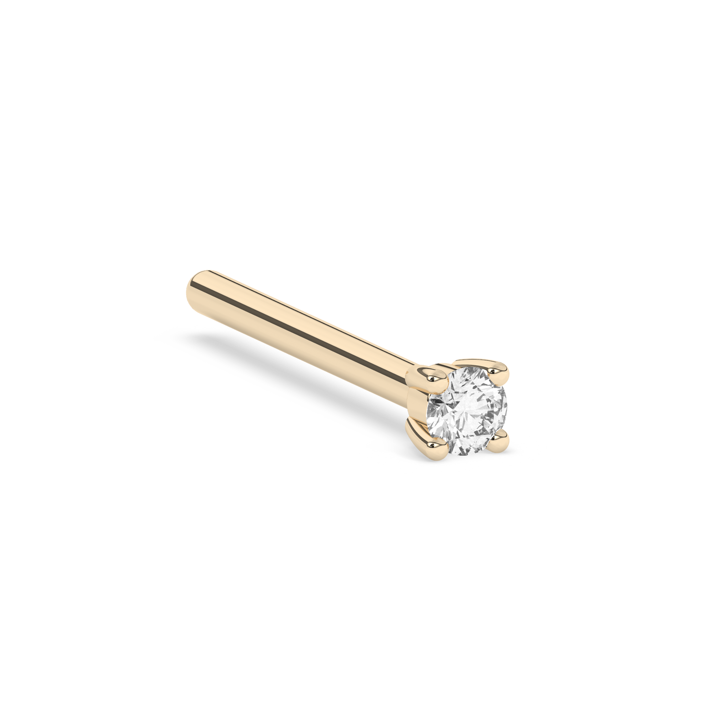 Tiny Prong Diamond Stud (0.015 ct.) 14K Gold | Single