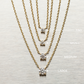 Prong Lab-grown Diamond Necklace Tiny (0.03 ct.) 14K Yellow Gold