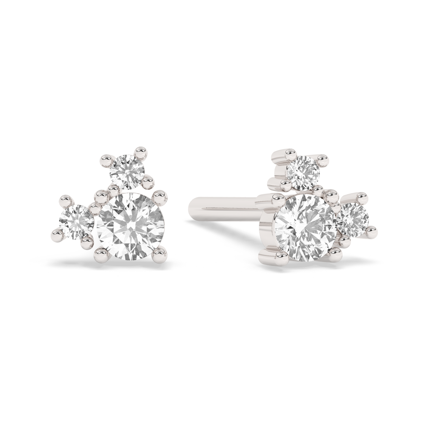 Prong Diamond Stud 14K Gold (0.08 ct.) | Single