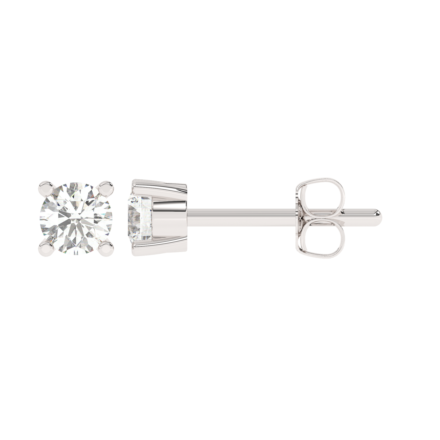 Medium Prong Diamond Stud 14K Gold (0.17 ct.) | Single