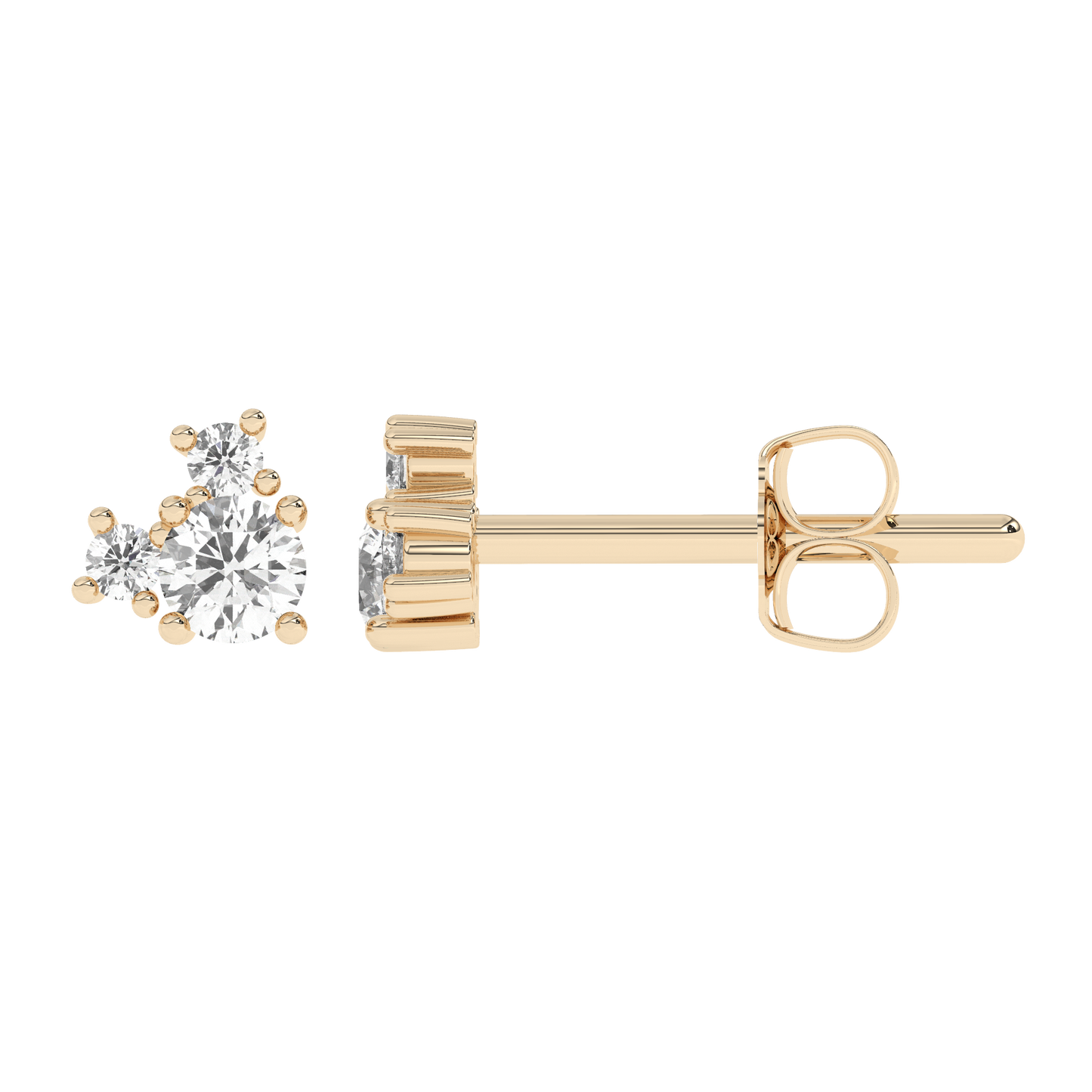 Prong Diamond Stud 14K Gold (0.08 ct.) | Single