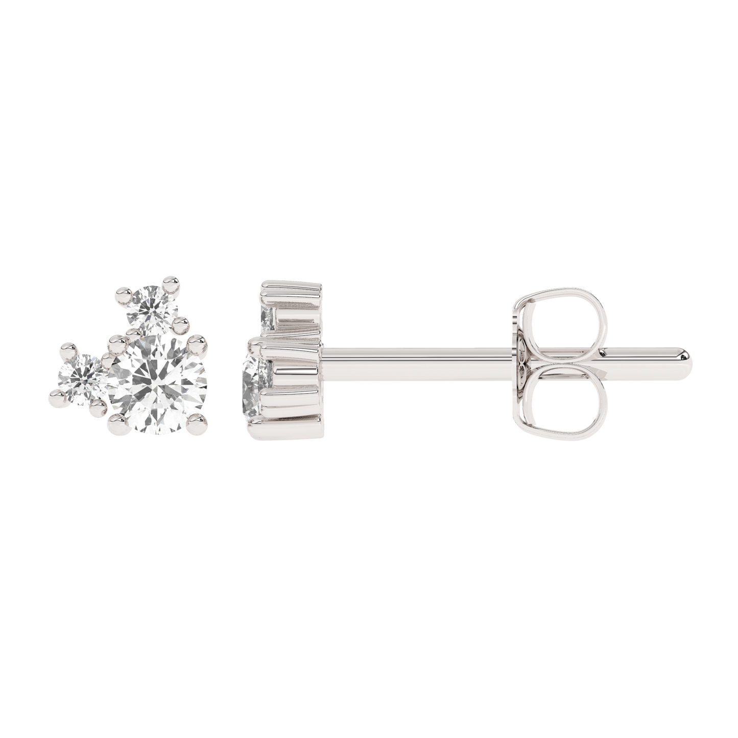 Prong Diamond Stud 14K Gold (0.08 ct.) | Single