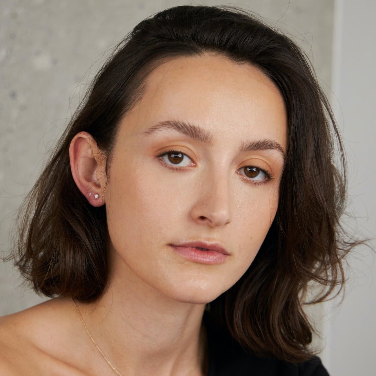 Medium Prong Diamond Stud 14K Gold (0.17 ct.) | Single