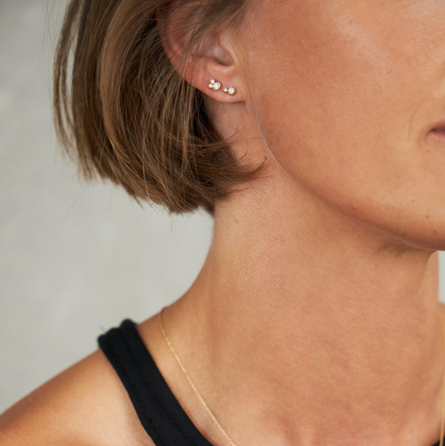 Prong Diamond Stud 14K Gold (0.08 ct.) | Single