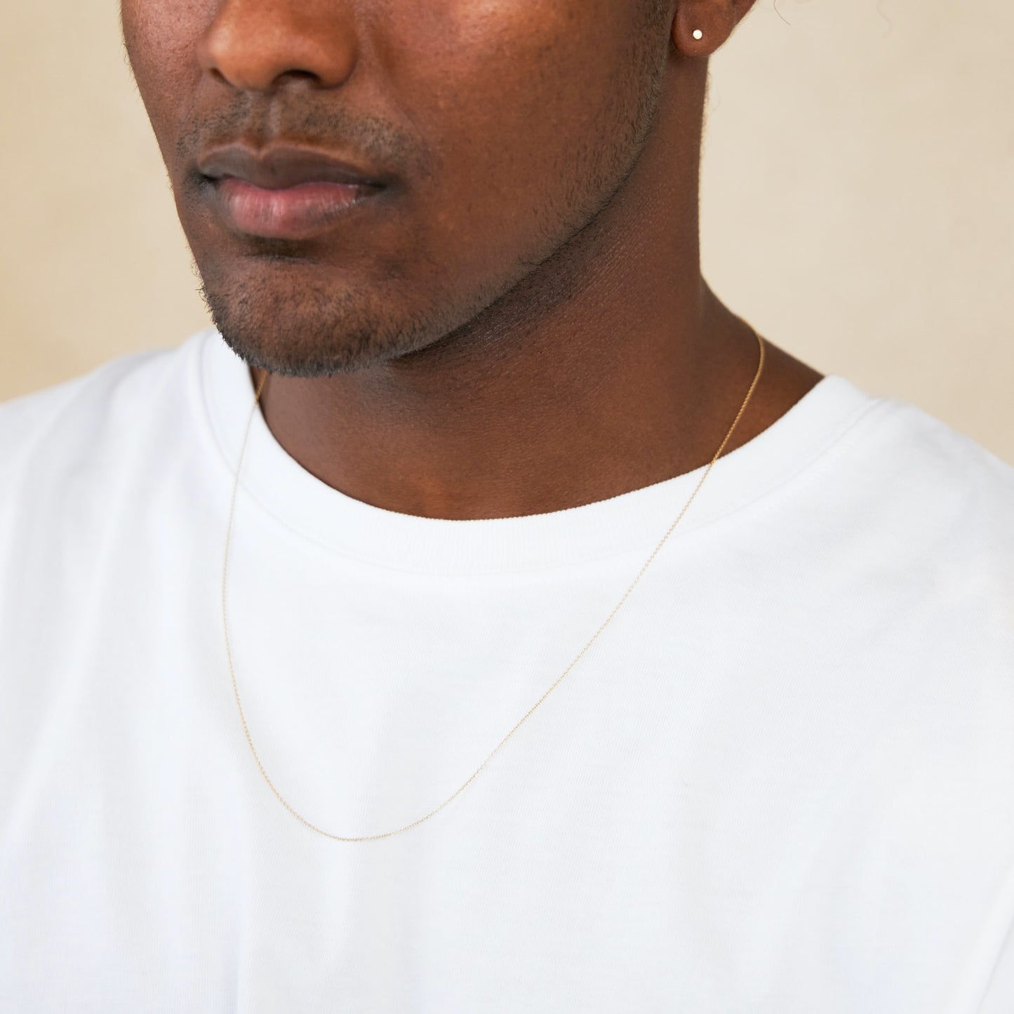 Slim Cable Necklace 14K Gold