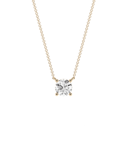 Prong Diamond Necklace 14K Gold (0.50 ct.)