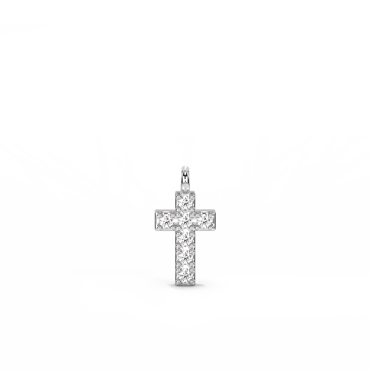 Cross Diamond Pendant 14K Gold (0.02 ct.)