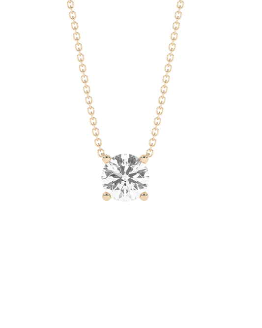 Prong Diamond Necklace 14K Gold (1.0 ct.)