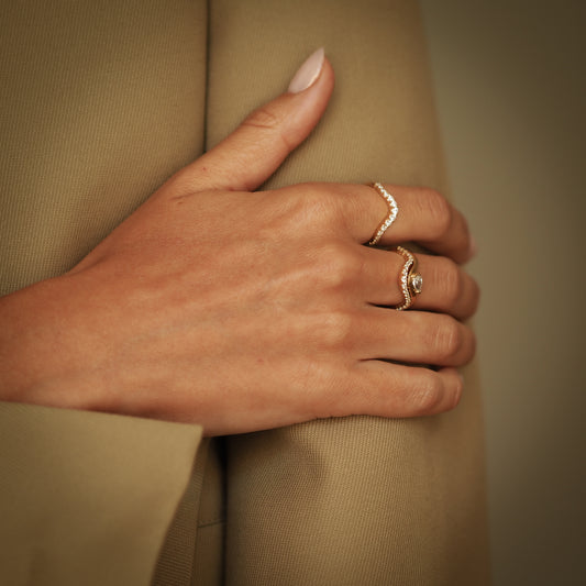 Valley diamond ring 14K Gold (0.57 ct.)