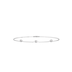 Prong Lab-grown Diamond Bracelet - 14K White Gold (0.18 ct.)
