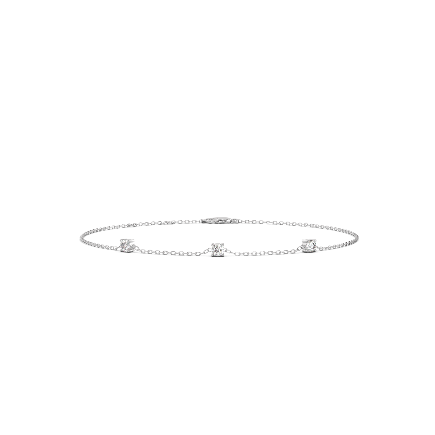 Prong Diamond Bracelet - 14K White Gold (0.18 ct.)