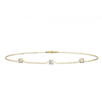 Prong Lab-grown Diamond Bracelet (0.18 ct.) 14K Gold