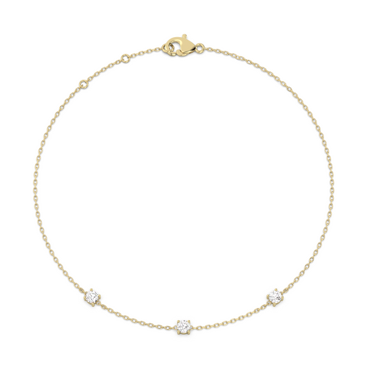 Prong Diamond Bracelet 14K Gold (0.18 ct.)