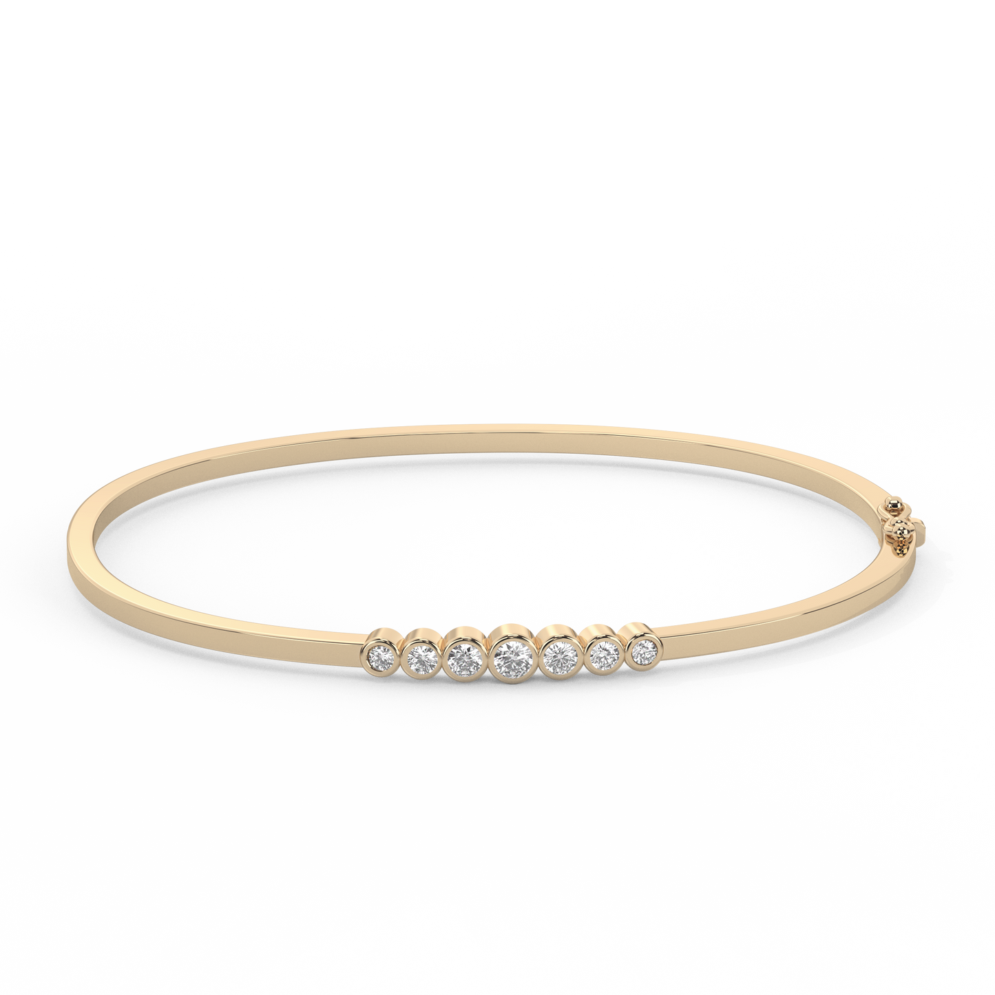 Bezel Diamond Bangle 14K Gold (0.29 ct.)