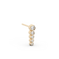 Short Dangling Diamond Bezel Stud - 14K Yellow Gold (0.41 ct.) | Single