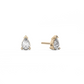Medium pear cut diamond stud 14K Gold (0.20 ct.) | Single