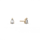 Small pear cut diamond stud 14K Gold (0.10 ct.) | Single