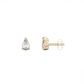 Small pear cut diamond stud 14K Gold (0.10 ct.) | Single