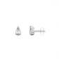 Small pear cut diamond stud 14K Gold (0.10 ct.) | Single