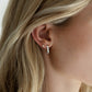Prong Diamond Huggies 14K Gold (0.71 ct.) | Single