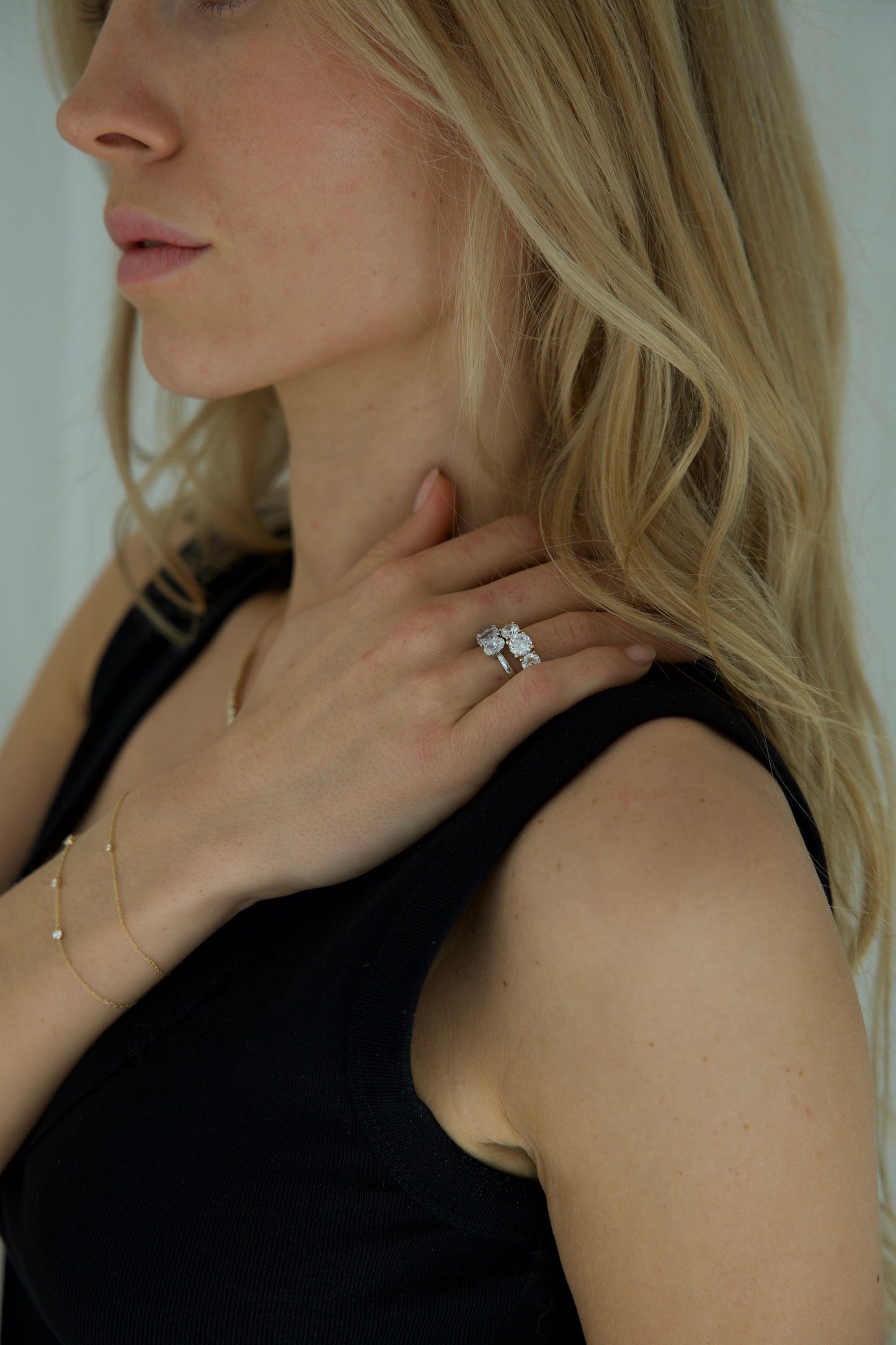 Round Trilogy Lab-grown Diamond Ring - 14K Yellow Gold (2.4 ct.)
