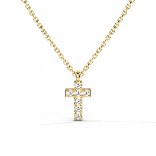 Cross Diamond Pendant (0.02 ct.) 14K Gold
