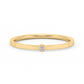 Lab-grown Diamond Solitaire Bezel Ring Tiny (0.02 ct.) 14K Yellow Gold