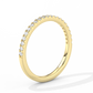 Lab-grown Half Eternity Ring Medium 14k Yellow Gold