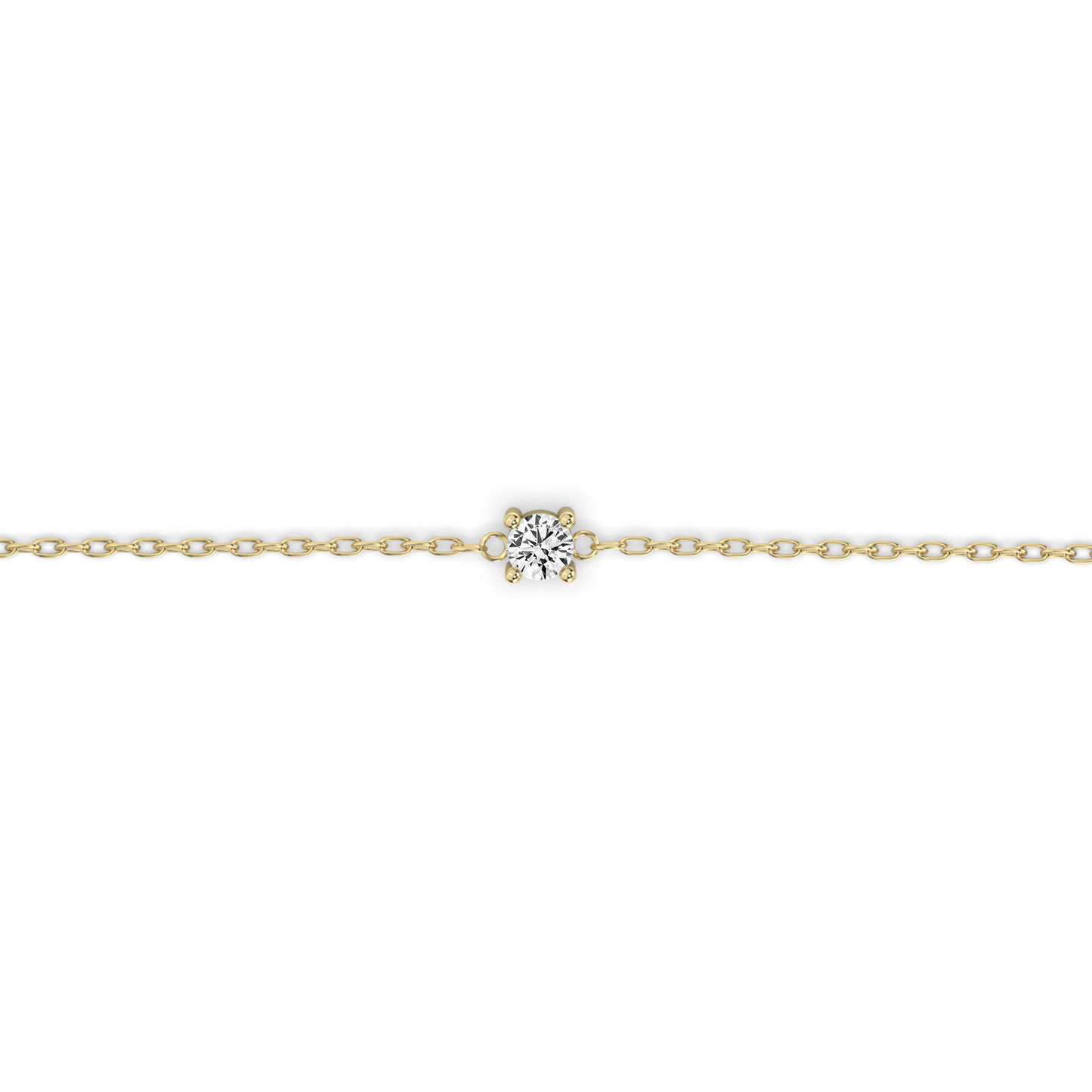 Prong Diamond Bracelet (0.03 ct.) 14K yellow gold