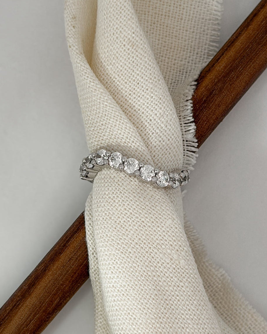 Bold Wave Diamond Ring - 14K White Gold (0.85 ct.)