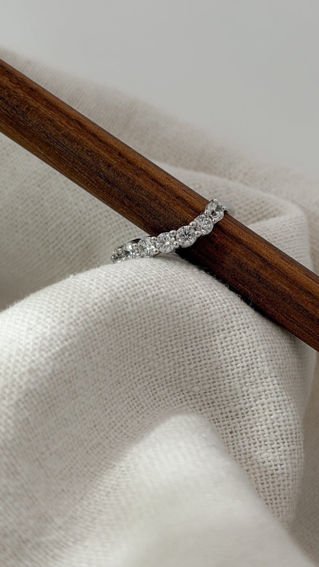 Bold Wave Diamond Ring - 14K White Gold (0.85 ct.)